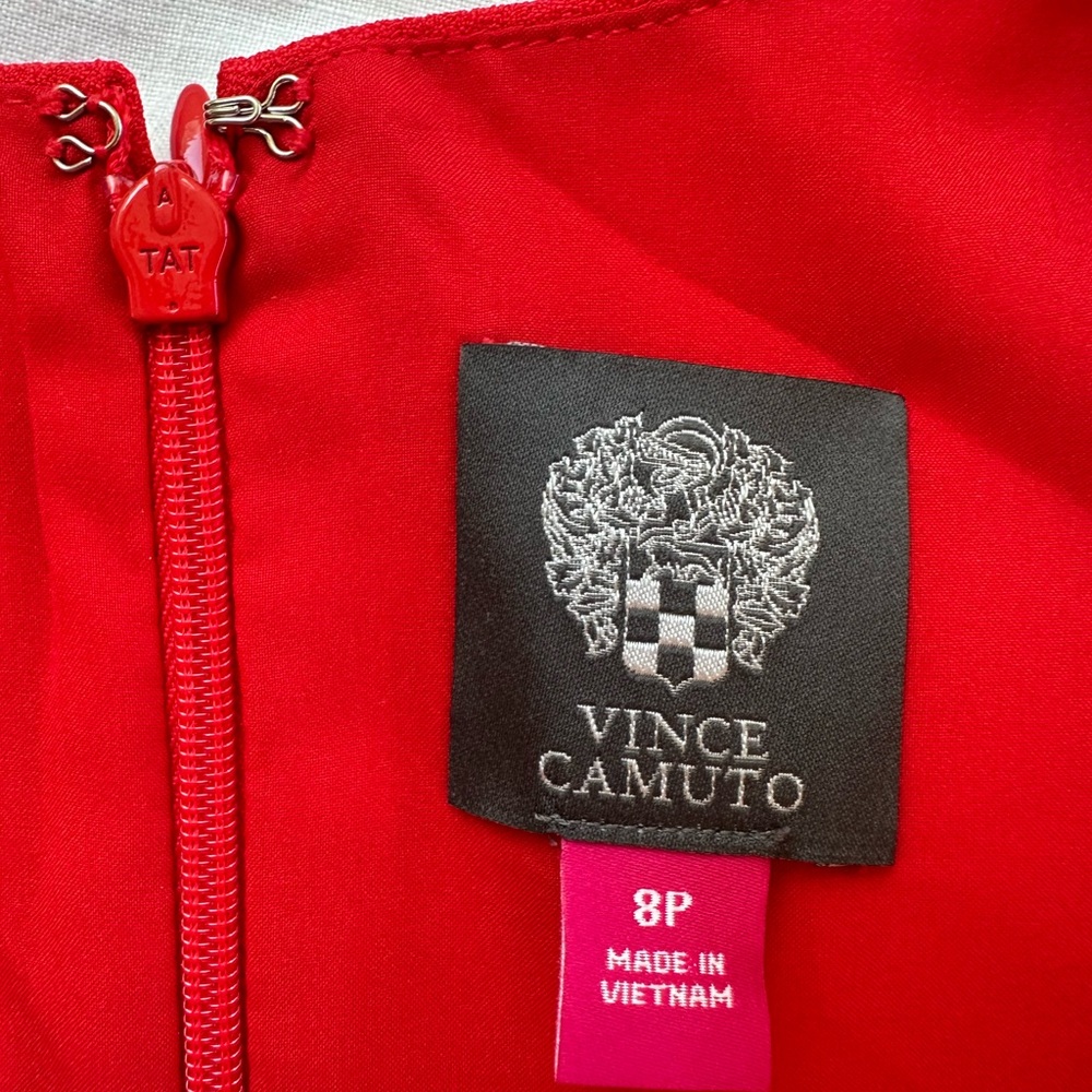 Gorgeous sleeveless red Vince CamUTO jumpsuit in 8P NWT - Picture 7 of 7